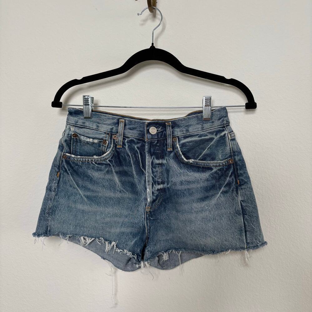 Agolde Parker Parker Vintage Cutoff organic denim in Mid Medium Wash Size 24